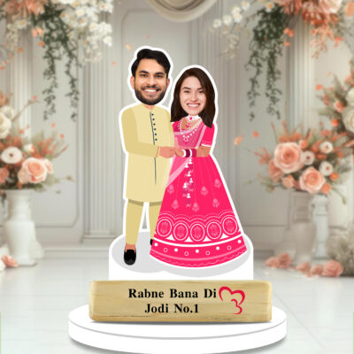 Rabne Bana Di Jodi Personalized Caricature